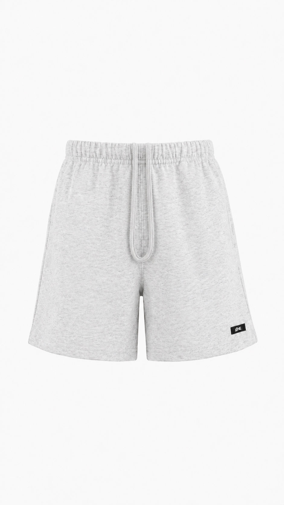 gray fitted sweatshorts